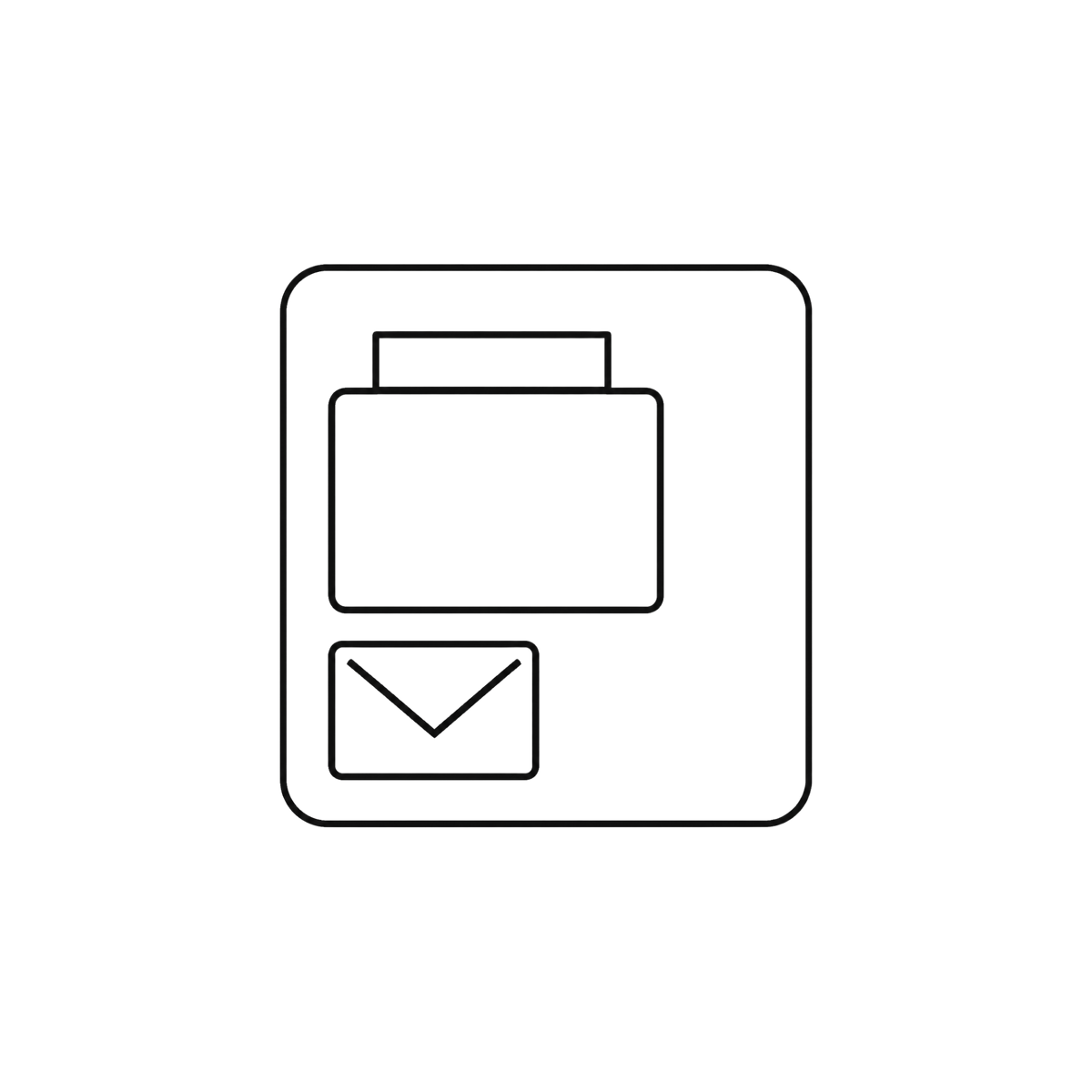 Wesbury case built in storage icon
